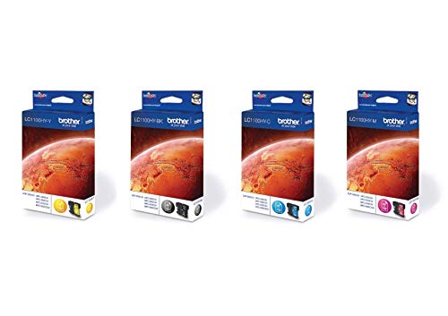 Brother LC1100HY - 4-pack - High Yield - black, yellow, cyan, magenta - original - blister - ink cartridge - for Brother DCP-6690CW, MFC-5890CN, MFC-5895CW, MFC-6490CW, MFC-6890CDW