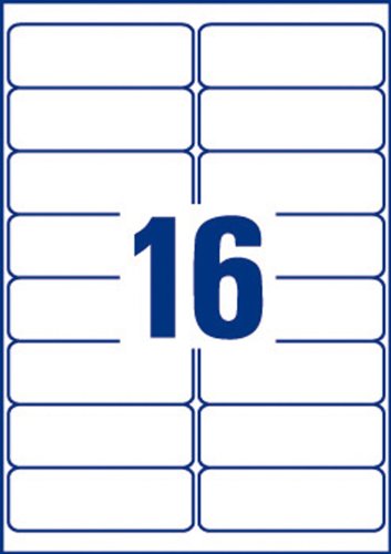 Best Value Avery Self Adhesive Address Mailing Labels, Inkjet Printers, 16 Labels Per A4 Sheet, 1600 labels, QuickDRY (J8162)