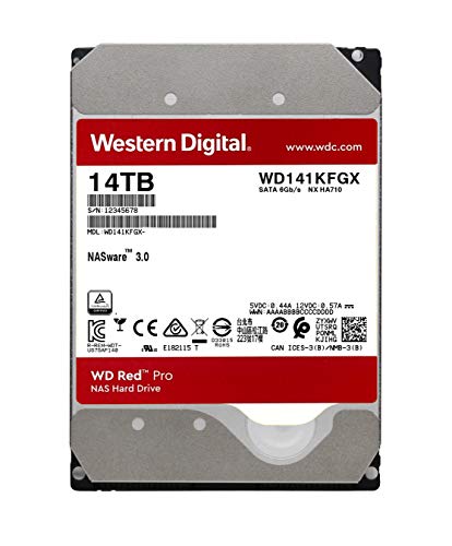 Western Digital 14TB WD Red Pro SATA 3.5in NAS Int HDD