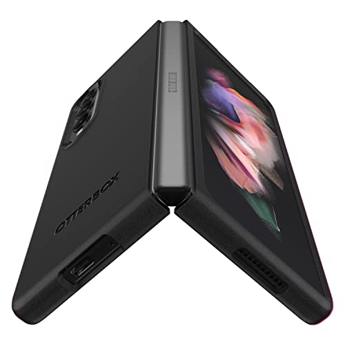 OtterBox Thin Flex Series - Back cover for mobile phone - polycarbonate, synthetic rubber, 90% recycled plastic - black - for Samsung Galaxy Z Fold3 5G