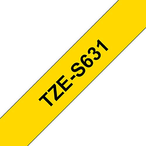 Brother TZES631 YELLOW LAPEL TAPE 12mm