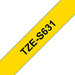 Brother TZES631 YELLOW LAPEL TAPE 12mm
