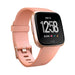 Fitbit Versa - Rose gold aluminium - smart watch with band - peach - Bluetooth, NFC