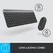 Logitech Slim Wireless Combo MK470 - Keyboard and mouse set - wireless - 2.4 GHz - QWERTY - UK - graphite
