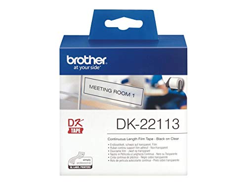 Brother DK-22113 - Clear - Roll (6.2 cm x 15.2 m) film - for Brother QL-1050, 1060, 500, 550, 560, 570, 580, 600, 650, 700, 710, 720, 820