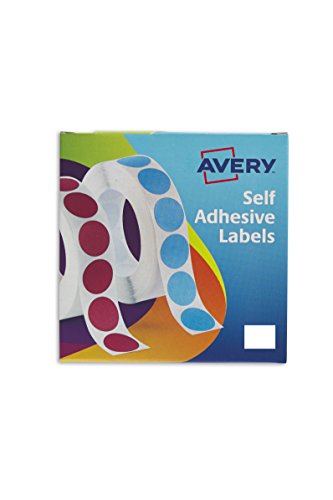 Best Value Avery 24-421 Small White Rectangle Self-Adhesive Labels in Dispenser, Hand Write Only, 19 x 25mm, 1200 Labels Per Pack