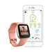 Fitbit Versa - Rose gold aluminium - smart watch with band - peach - Bluetooth, NFC