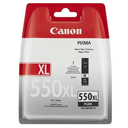 Canon PGI-550 PGBKXL - 6431B007 - 1 x Black - High Yield - Blister -Ink tank - For PIXMA iP8750,iX6850,MG5550,MG5650,MG5655,MG6450,MG6650,MG7150,MG7550,MX725,MX925