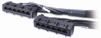 APC Data Distribution Cable, CAT6 UTP CMR 6XRJ-45 Black, 11FT (3.3M)
