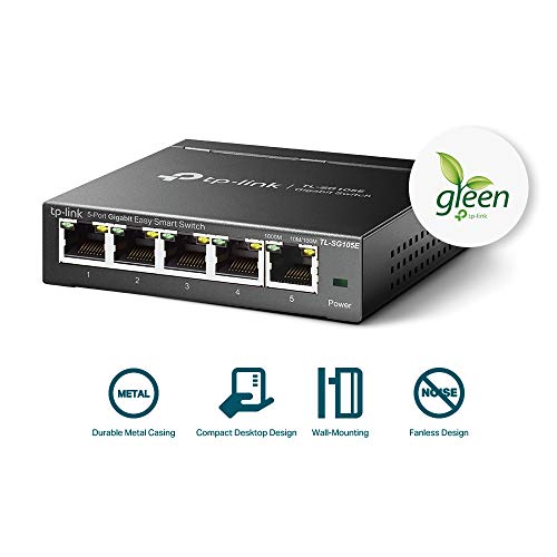 TP-Link 5-Port Gigabit Easy Smart Switch - TL-SG105E