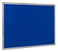 Best Value Bi-Office 600 x 450mm Aluminium Finish Felt Board - Blue