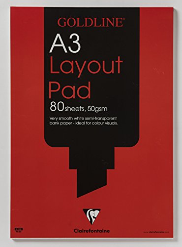 Best Value Clairefontaine Goldline Layout Pad, A3, 50 gsm, 80 Sheets