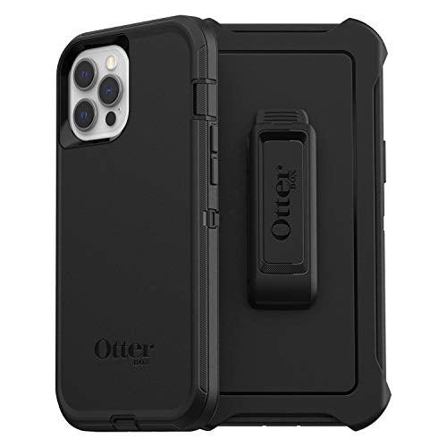 OtterBox Defender Series - ProPack Packaging - back cover for mobile phone - rugged - polycarbonate, synthetic rubber - black - for Apple iPhone 12 Pro Max