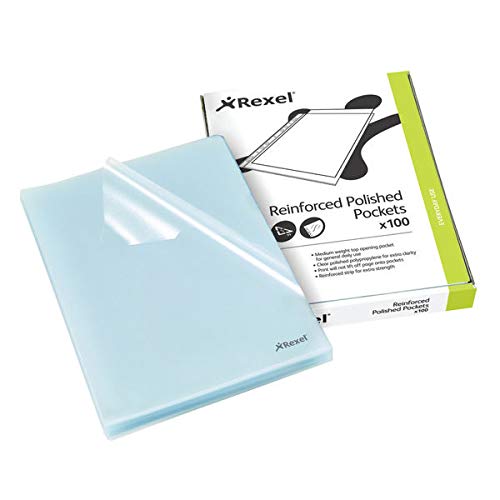 Best Value Rexel Cut Flush Folders A4 Clear (100 Pack)