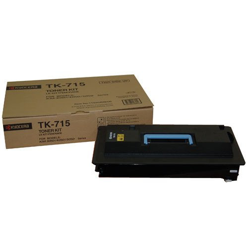 Best Value Kyocera Toner Cartridge TK-715 K - BLACK - 34.000 Pages Ultra High Capacity Genuine Premium Printer Toner - 1T02GR0EU0 - 0T2GR0EU - for KM-3050 / KM-4050 / KM-5050