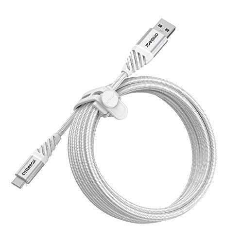 OtterBox Premium - USB cable - USB-C (M) to USB (M) - 3 m - cloud white