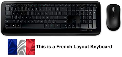 Microsoft Wireless Desktop 850 - Keyboard and mouse set - wireless - 2.4 GHz - French