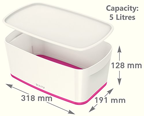 Leitz Mybox Small With Lid Wow White Pink Dd