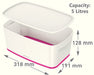 Leitz Mybox Small With Lid Wow White Pink Dd