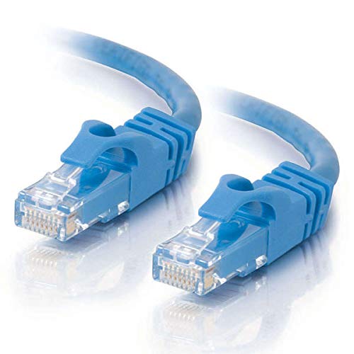 C2G Cat6 Booted Unshielded (UTP) Network Patch Cable - Patch cable - RJ-45 (M) to RJ-45 (M) - 50 cm - UTP - CAT 6 - molded, snagless, stranded - blue