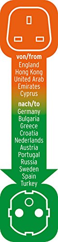 Brennenstuhl Travel Adapter GB-to-Europe Earthed