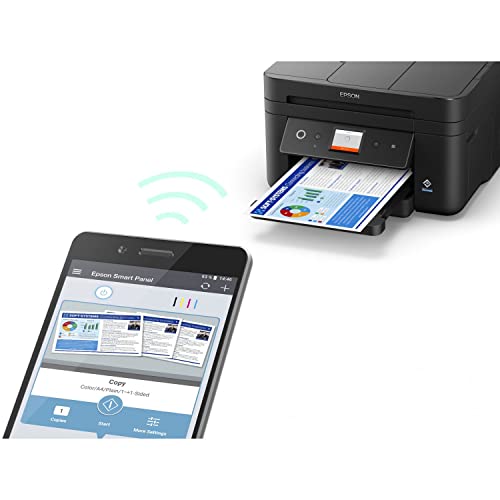 Epson WorkForce WF-2885DWF, Inkjet Printers, Multi-fuction, Letter, 4 Ink Cartridges, KCYM, Print, Scan, Copy, Fax, Yes (A4, plain paper), Touchscreen, 4,800 x 1,200 DPI, 33 pages/min Monochrome, 20 pages/min Colour, 150 Sheets Standard, 1,200 DPI x 2,400