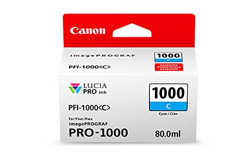 Canon PFI-1000 C - 80 ml - cyan - original - ink tank - for imagePROGRAF PRO-1000