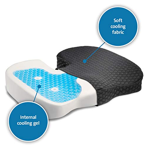 Kensington Premium Cool Gel Seat Cushion - Seat cushion - black