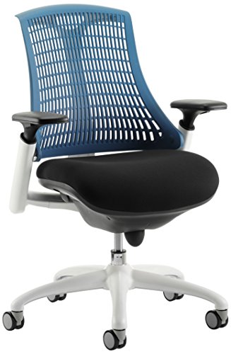 Flex Chair White Frame Blue Back KC0060