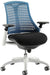 Flex Chair White Frame Blue Back KC0060