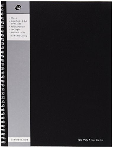Best Value Pukka Pads A4 Poly Jotta Notebook - Black (Pack of 3)