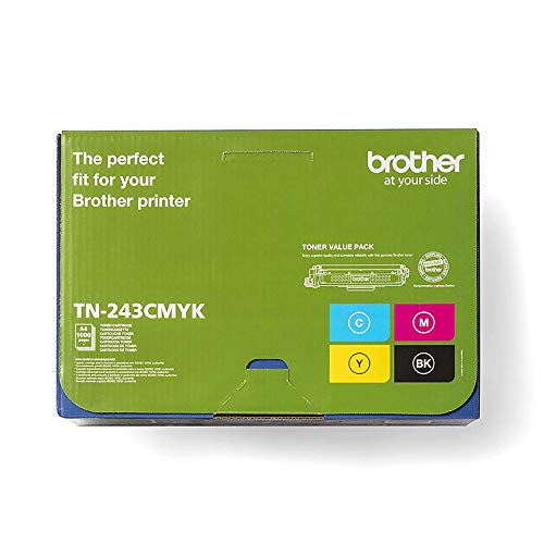 Brother TN243CMYK Value Pack - 4-pack - black, yellow, cyan, magenta - original - toner cartridge - for Brother DCP-L3510, L3517, L3550, HL-L3210, L3230, L3270, MFC-L3710, L3730, L3750, L3770
