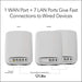 NETGEAR Orbi RBK353 - Wi-Fi system (router, 2 extenders) - up to 3,750 sq.ft - mesh - GigE - 802.11a/b/g/n/ac/ax - Dual Band