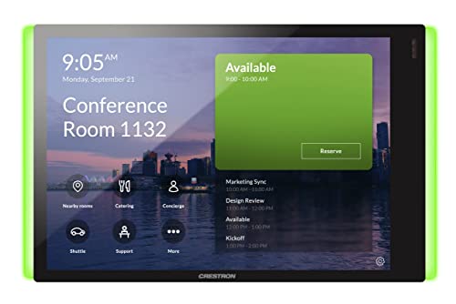 Crestron TSS-770 Series TSS-770-T-B-S-LB KIT - For Microsoft Teams - room manager - wireless, wired - Bluetooth, 802.11a/b/g/n/ac - 2.4 Ghz, 5 GHz - 10/100 Ethernet - smooth black