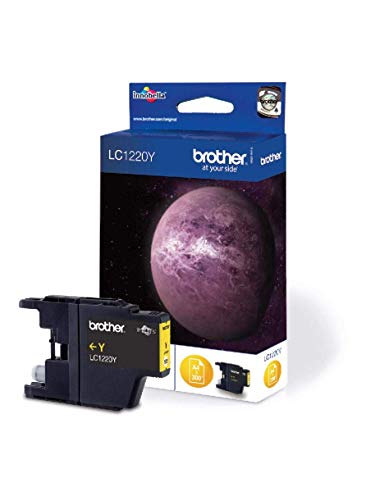 Brother LC1220YBP - Yellow - original - blister - ink cartridge - for Brother DCP-J525, DCP-J725, DCP-J925, MFC-J430, MFC-J625, MFC-J825, MyMio MFC-J825