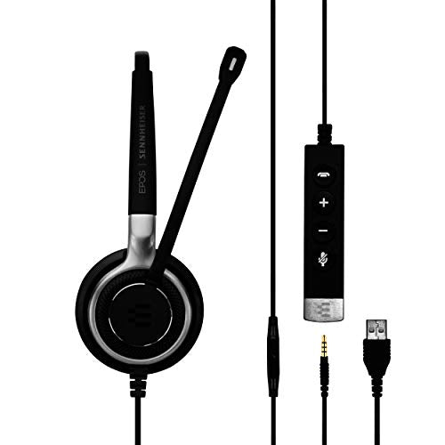 EPOS I Sennheiser IMPACT SC 665 USB - Headset - on-ear - wired - USB, 3.5 mm jack - black, silver