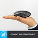 Logitech MX Anywhere 2S - Mouse - laser - 7 buttons - wireless - Bluetooth, 2.4 GHz - USB wireless receiver - graphite