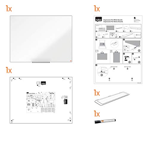 Nobo Impression Pro Nano Clean Mag Whiteboard 2000X1000Mm Dd