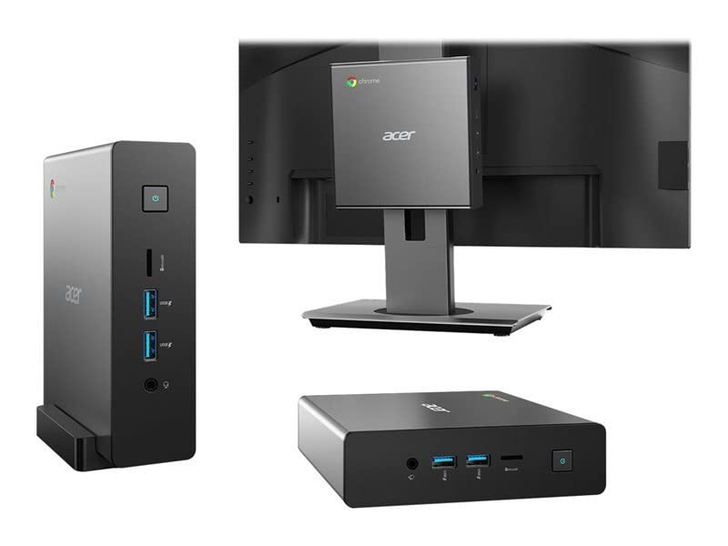Acer Chromebox CXI4 - Mini PC - 1 x Core i5 10210U / 1.6 GHz - RAM 8 GB - SSD 256 GB - UHD Graphics - GigE - WLAN: Bluetooth 5.0, 802.11a/b/g/n/ac/ax - Chrome OS - monitor: none - black