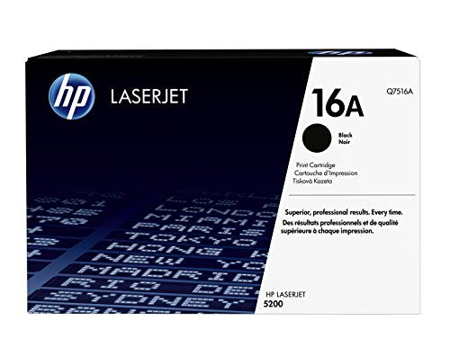 HP 16A - Q7516A - 1 x Black - Toner cartridge - For LaserJet 5200, 5200dtn, 5200L, 5200Lx, 5200n, 5200tn