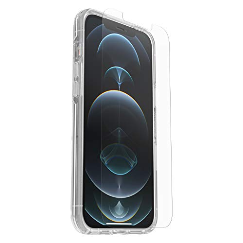 OtterBox Symmetry Series Clear - Back cover for mobile phone - clear - with Alpha Glass screen protector - for Apple iPhone 12 Pro Max