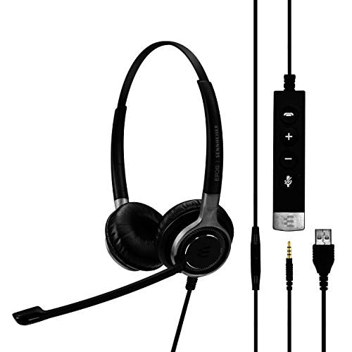 EPOS I Sennheiser IMPACT SC 665 USB - Headset - on-ear - wired - USB, 3.5 mm jack - black, silver