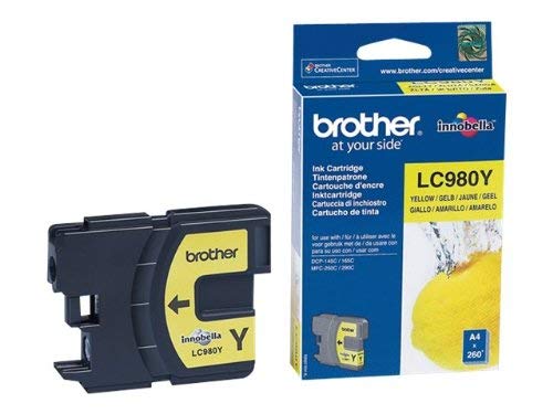 Best Value Brother LC-980Y Inkjet Cartridge, Standard Yield, Yellow, Brother Genuine Supplies