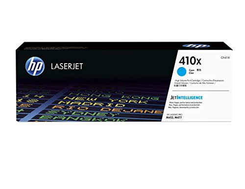 HP 410X - High Yield - cyan - original - LaserJet - toner cartridge (CF411X) - for Color LaserJet Pro M452, MFP M377, MFP M477