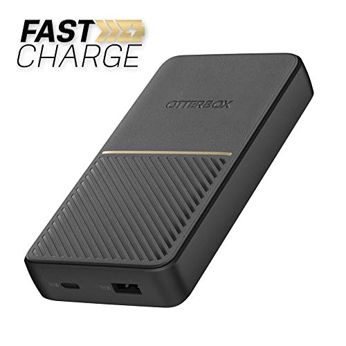 OtterBox Standard - Power bank - 15000 mAh - 18 Watt - 3 A - Apple Fast Charge, Huawei Fast Charge, PE 2.0+, PD 3.0, QC 3.0, AFC, SFCP - 2 output connectors (USB, USB-C) - on cable: USB, USB-C