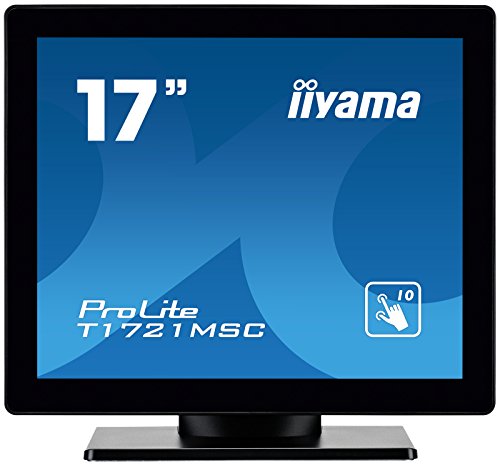 iiyama ProLite T1721MSC-B1 - LED monitor - 17" - touchscreen - 1280 x 1024 @ 75 Hz - TN - 250 cd/m - 1000:1 - 5 ms - DVI-D, VGA - speakers - black