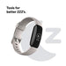 Fitbit Inspire 2 - Black - activity tracker with band - silicone - lunar white - band size: S/L - monochrome - Bluetooth