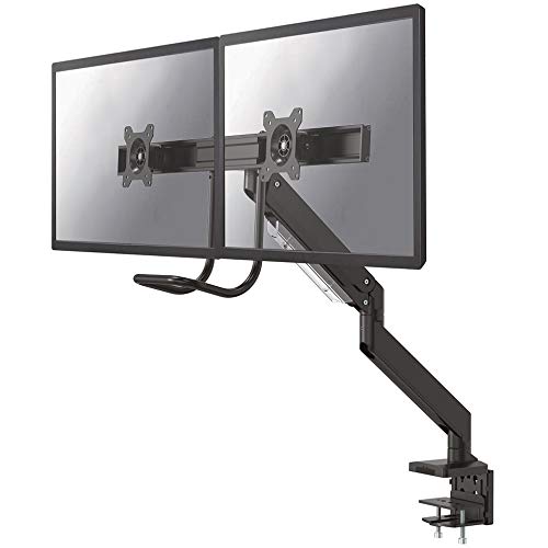 Neomounts by Newstar Select NM-D775DX - Mounting kit - for 2 LCD displays (full-motion) - black - screen size: 10"-32" - clamp mountable, grommet, desk-mountable