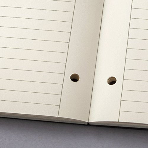Sigel CONCEPTUM A4 Casebound Hard Cover Notepad 4 Hole Punched Ruled 120 Detachable Pages Black CO801