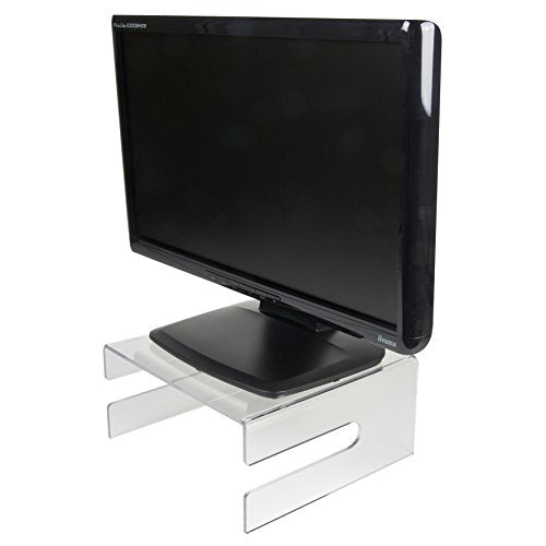 Newstar Transparent Monitor Stand (Clear Acrylic) - Monitor stand - transparent